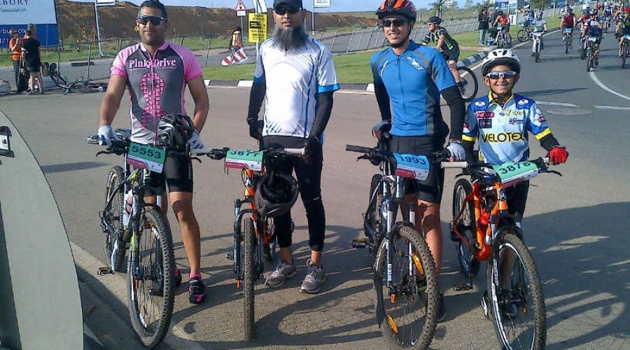 94.7 Mountain Bike Challenge 2012-Just Done it.Nasty Puncture,great crew.What Spirit as we rode for the Pink Drive in support of Cancer
