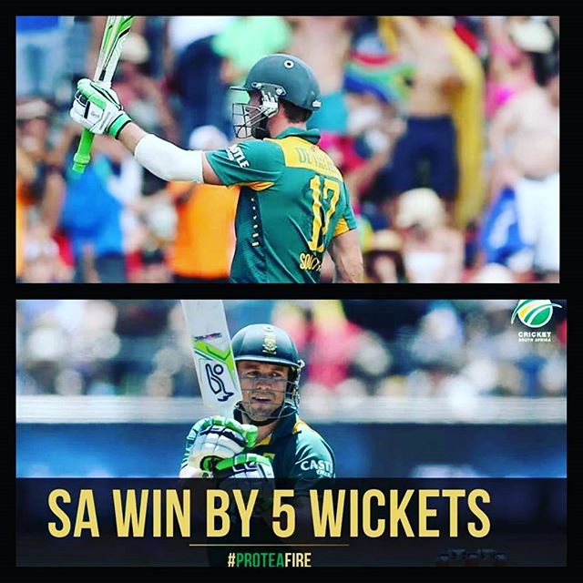SA beat England and capture the ODI Series.AB leads SA to victory.Your thoughts on the match and series