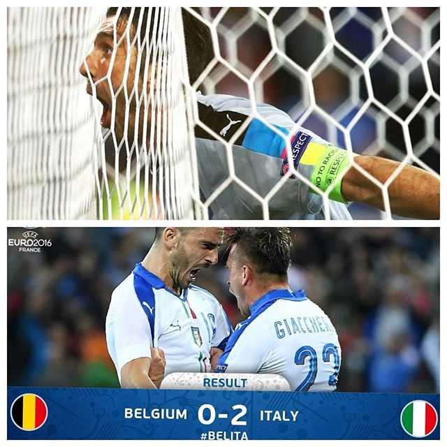 Italy 2 Belgium 0. Italy open with a win. Contes tactics were spot on . I'm surprised actually with such a cool performance.Candreva was superb . Your thoughts