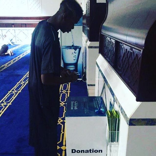 Paul Pogba at the Mosque.