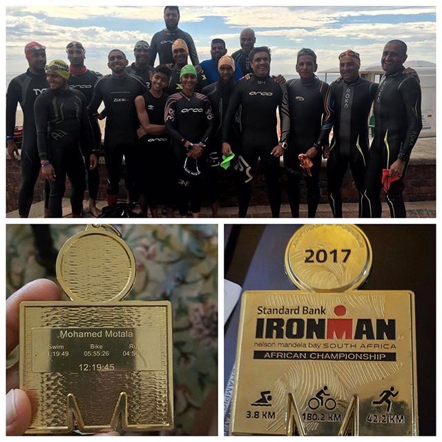 Again a special Congratulations to all the Athletes that completed Iron Man South Africa, especially the Fun Tri Group from Emmarentia. Had the privilege of knowing most of you for past 5 years. Many selfless athletes that continue to inspire and educate us in this sport rapidly developing in the community. I had my cousin @hoosainmayet with his extended PE family supporting on the PE roads. He described the atmosphere as electric. The participants gave their all in the event, very proud moments. He added the local community women were inspired by @mariamparuk and there was a buzz every time she passed. When they heard a Muslim female was taking part they scrambled quickly to make a banner for her. Athletes were breaking for salaat which was humbling too. Well done