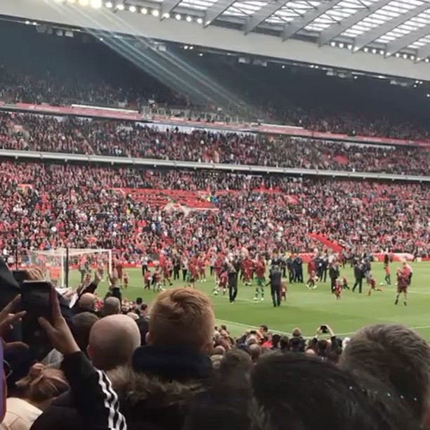 Babas and Ballers.Liverpool players and kids celebrate. From the Lads from the U.K.