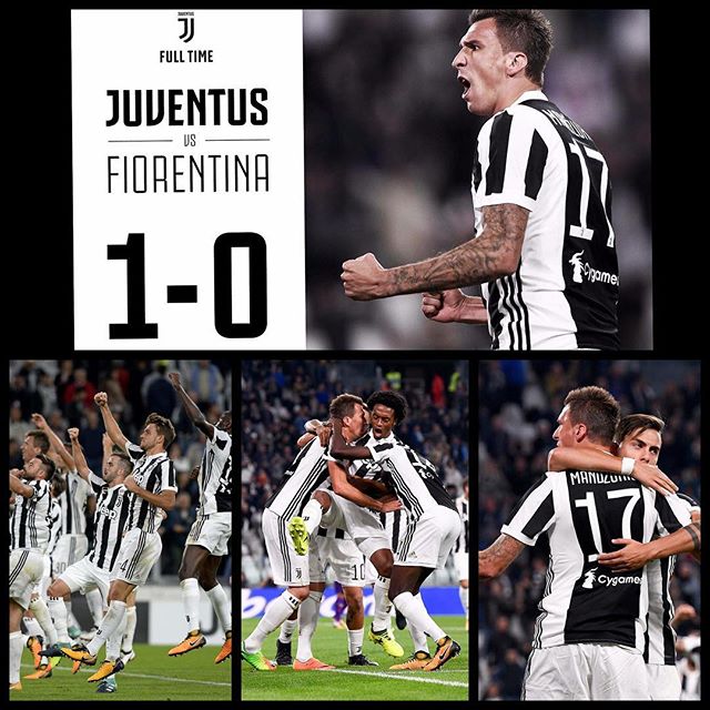 Juventus 1 Fiorentins 0. Good win for the Bianconeri. Mario Manzookich popping up to score the winner. We undefeated after 5 games and hold top spot with Napoli. Forza Juve. Looking forward to the season ahead